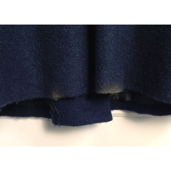 Vtg Penny Lane Coat 2X Blue Wool Blend Shearling Sherpa Faux Fur Afghan Winter - Picture 8 of 12